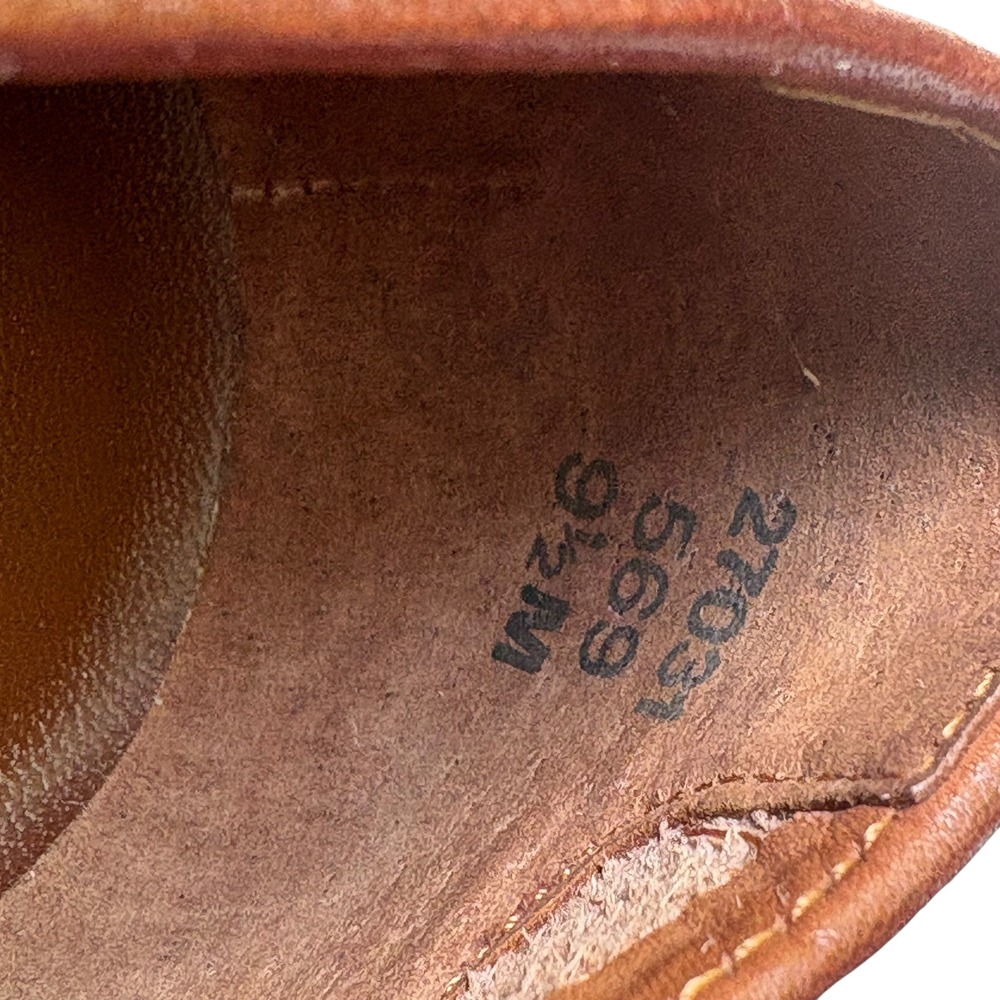Carriage Court Womens Cognac Brown Leather Kiltie Loafers Brogue Buckle Shoes - Picture 11 of 11
